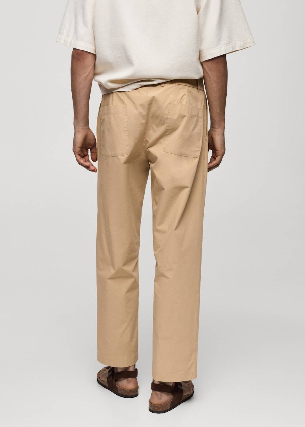 Mango Baumwollhose mit Kordel Sonderangebote