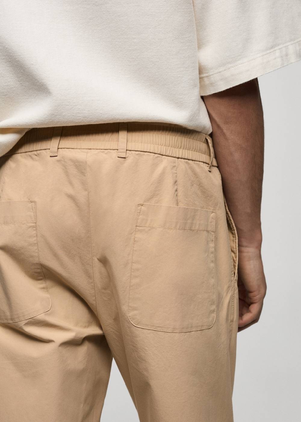 Mango Baumwollhose mit Kordel Sonderangebote