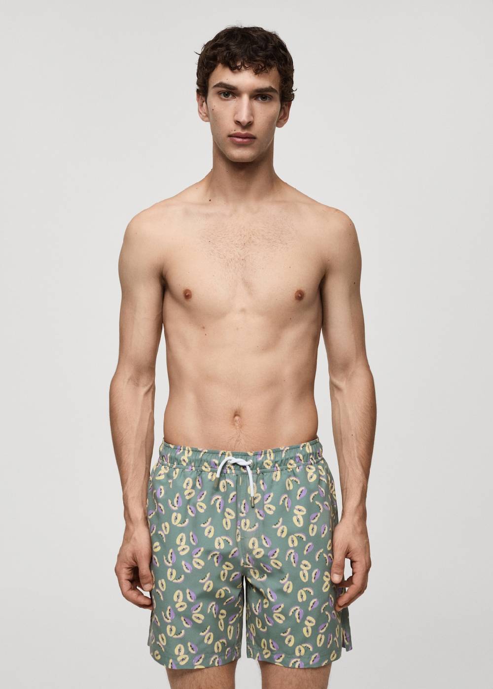 Mango Badeshorts mit Papaya-Print VIP-Rabatte