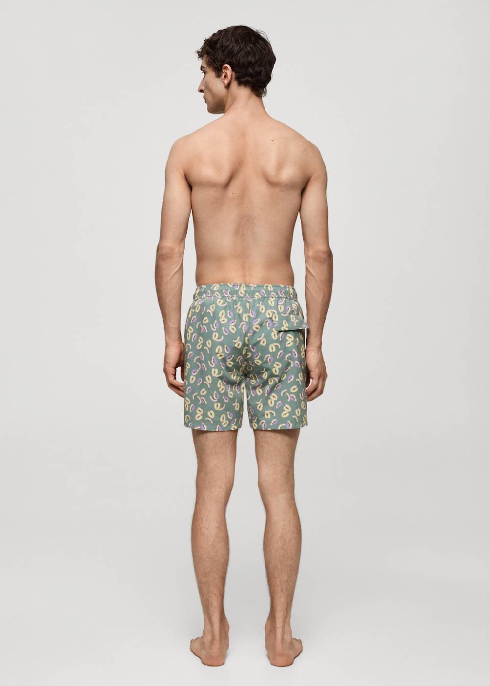 Mango Badeshorts mit Papaya-Print VIP-Rabatte