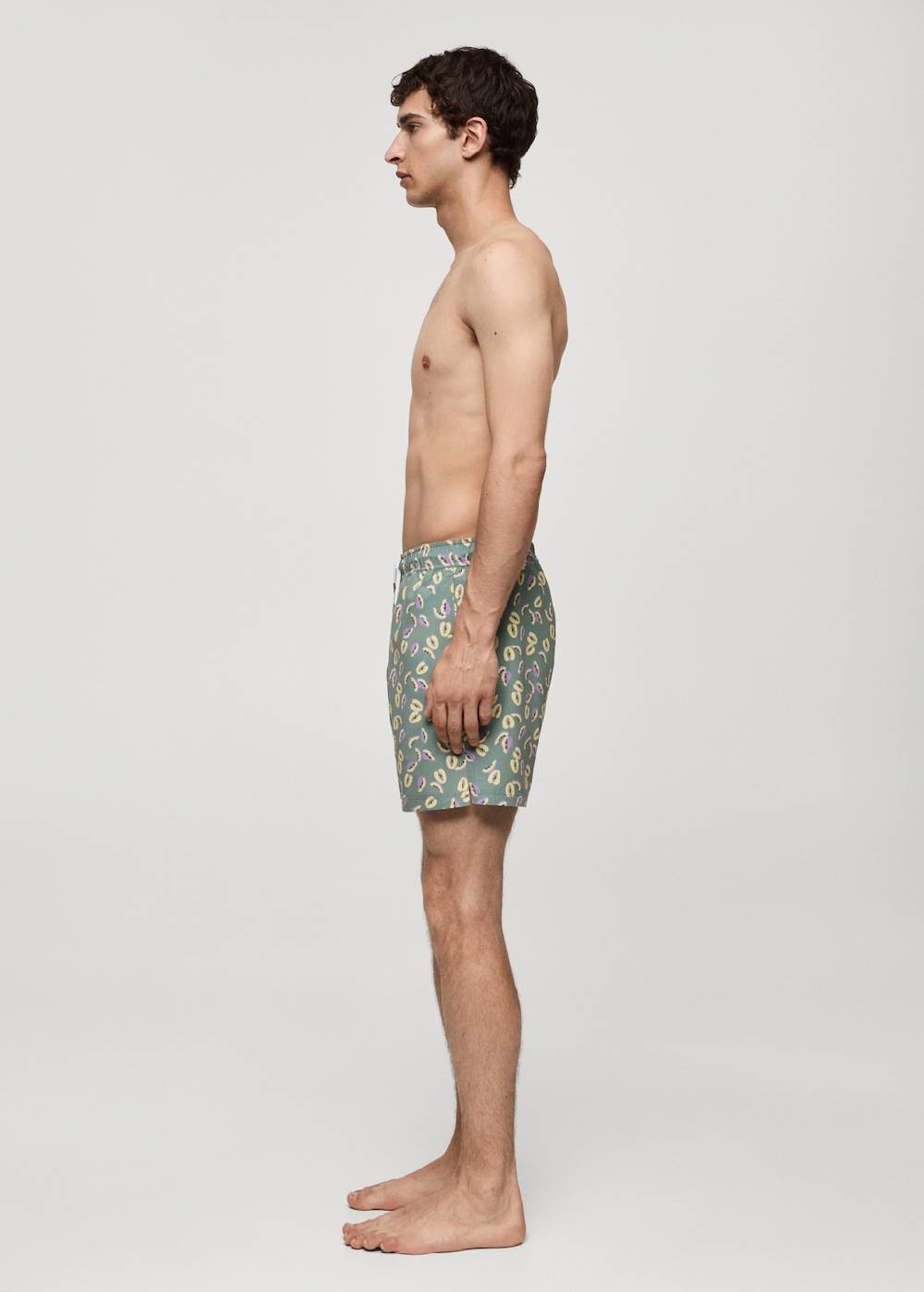 Mango Badeshorts mit Papaya-Print VIP-Rabatte