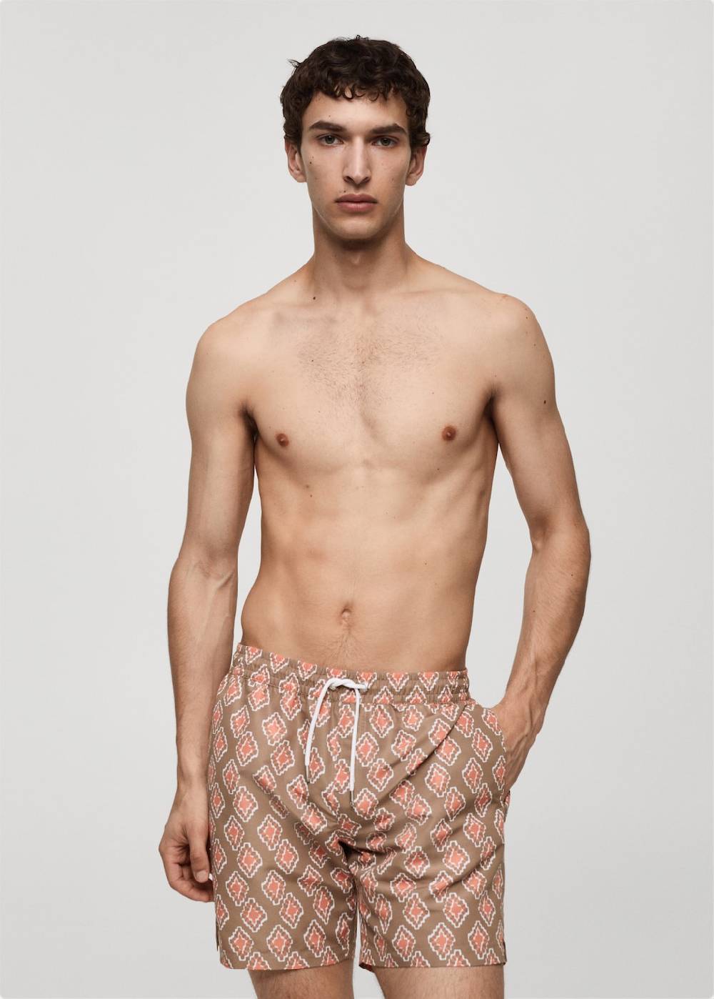 Mango Badeanzug mit geometrischem Muster Wochenangebot