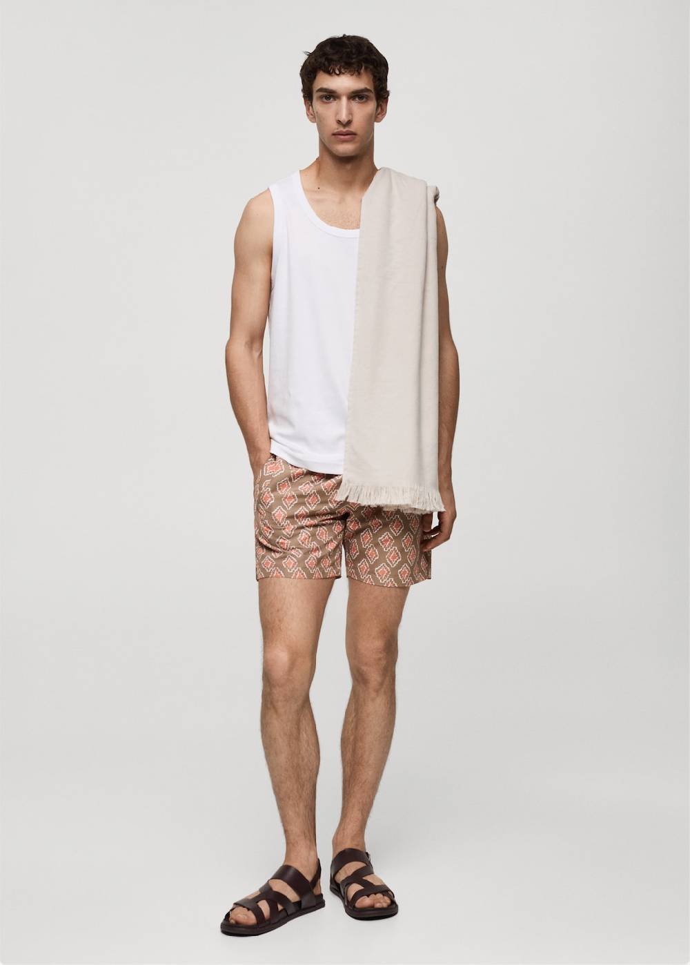 Mango Badeanzug mit geometrischem Muster Wochenangebot