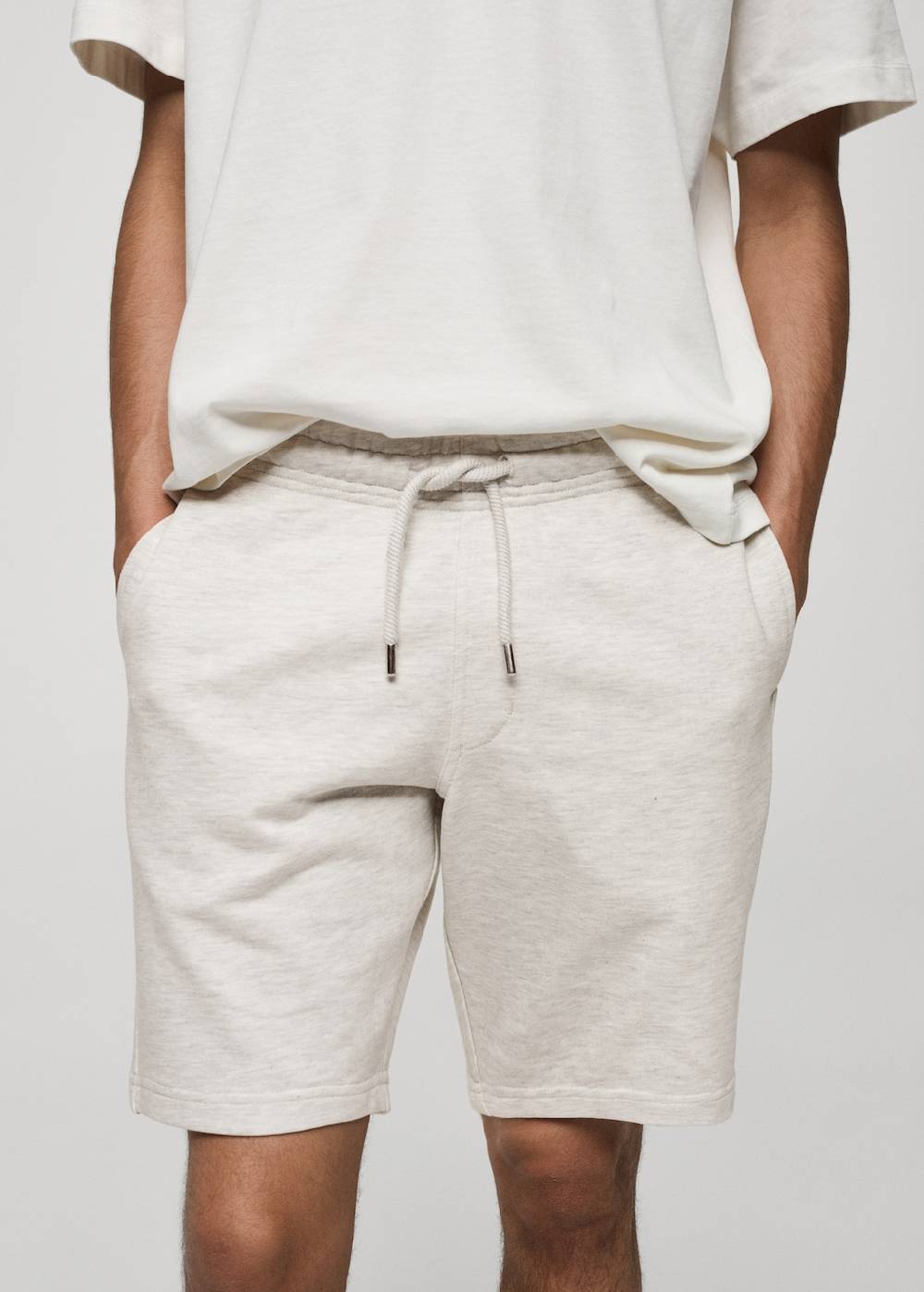 Mango Bermudashorts im Jogger-Stil aus Baumwolle Kostenlose Rückgabe