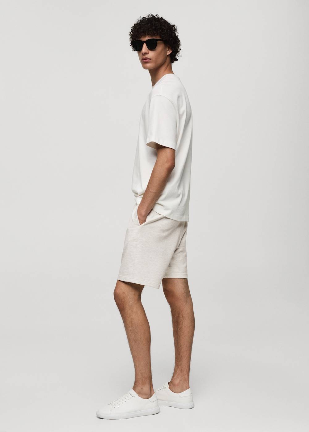 Mango Bermudashorts im Jogger-Stil aus Baumwolle Kostenlose Rückgabe