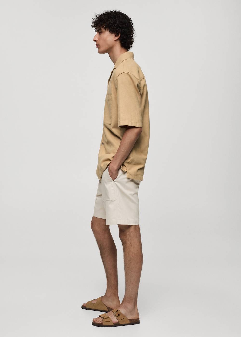 Mango Relaxed Fit-Hemd aus Baumwolle mit Tasche Begrenzte Freigabe