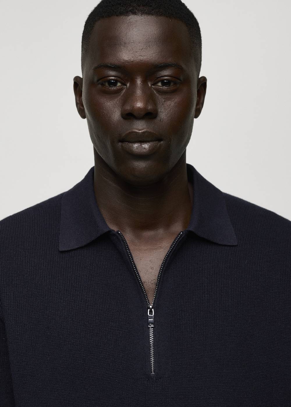 Mango Strick-Poloshirt mit Reißverschluss Bis zu 50% Rabatt
