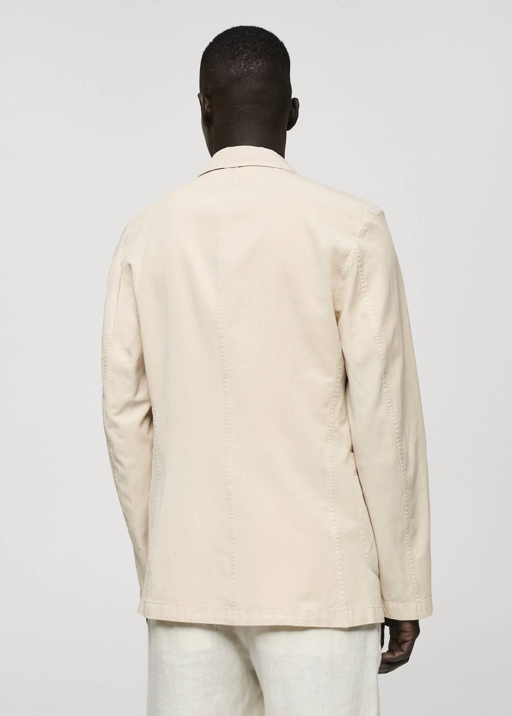 Mango Slim Fit Blazer aus Leinen mit Baumwolle Bis zu 60% Rabatt