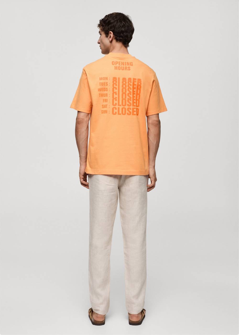 Mango Gemustertes T-Shirt aus 100 % Baumwolle Nur für heute