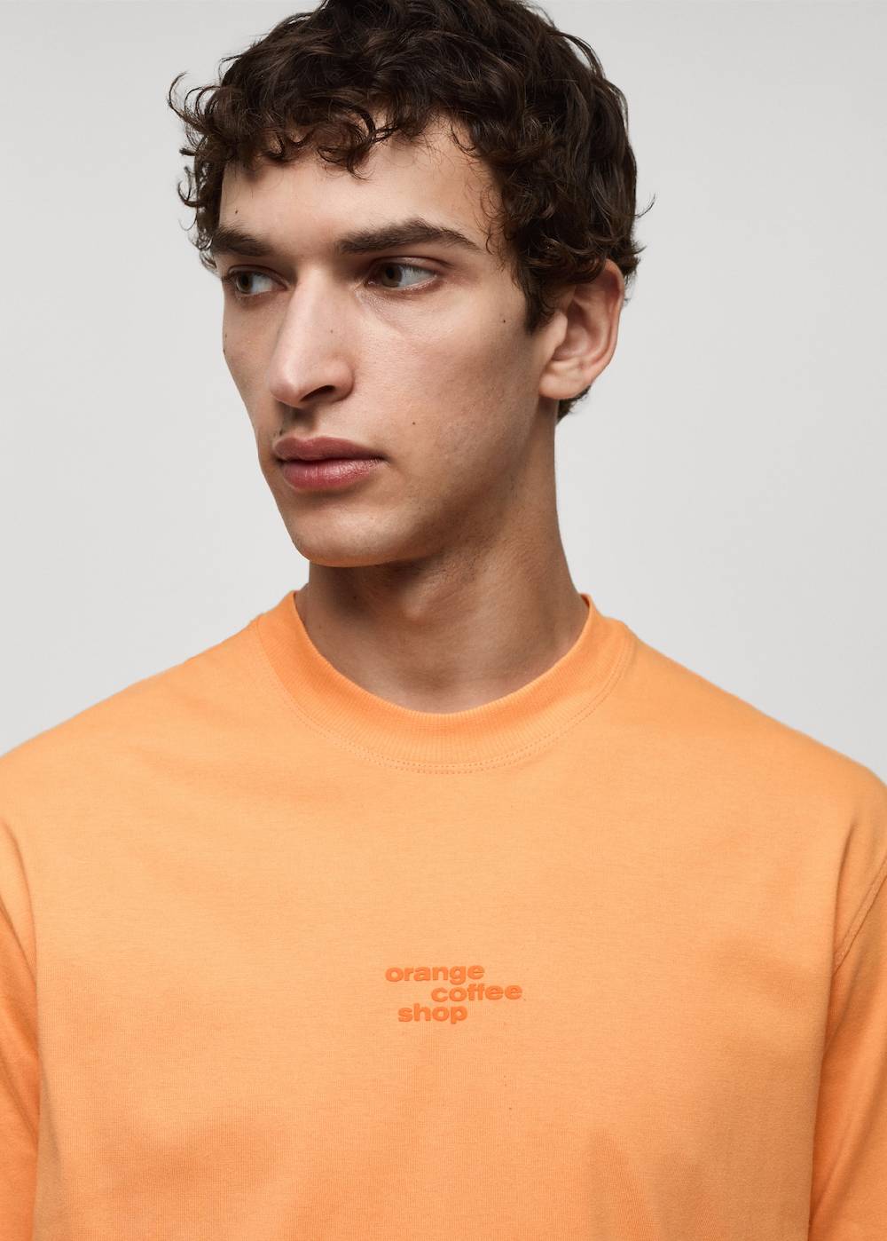 Mango Gemustertes T-Shirt aus 100 % Baumwolle Nur für heute