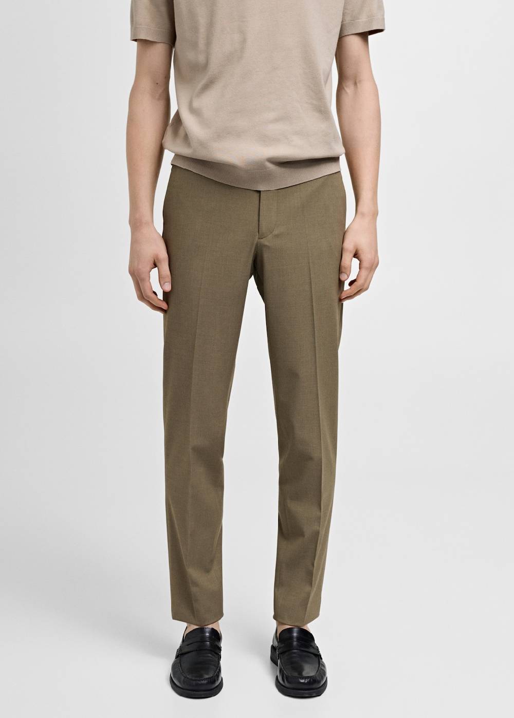 Mango Slim Fit-Anzughose aus Stretchstoff Sonderangebot der Fabrik