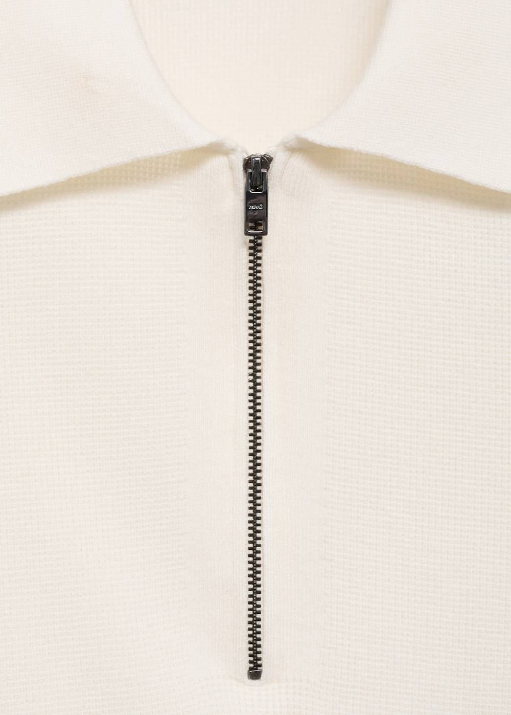 Mango Strick-Poloshirt mit Reißverschluss Bis zu 55% Rabatt