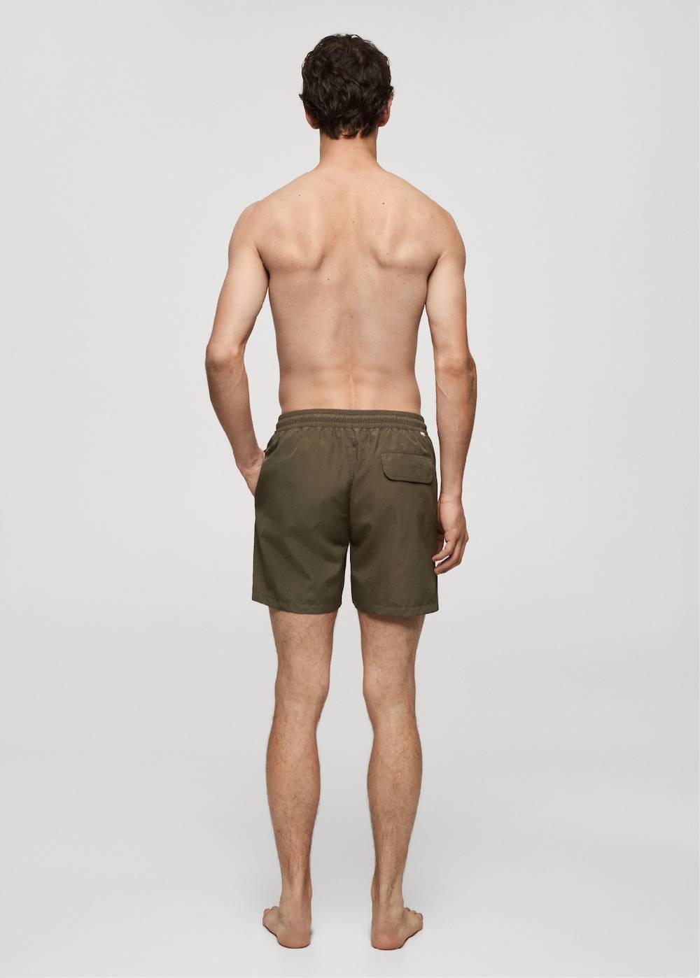 Mango Einfarbige Badeshorts mit Kordelzug Clearance-Verkauf