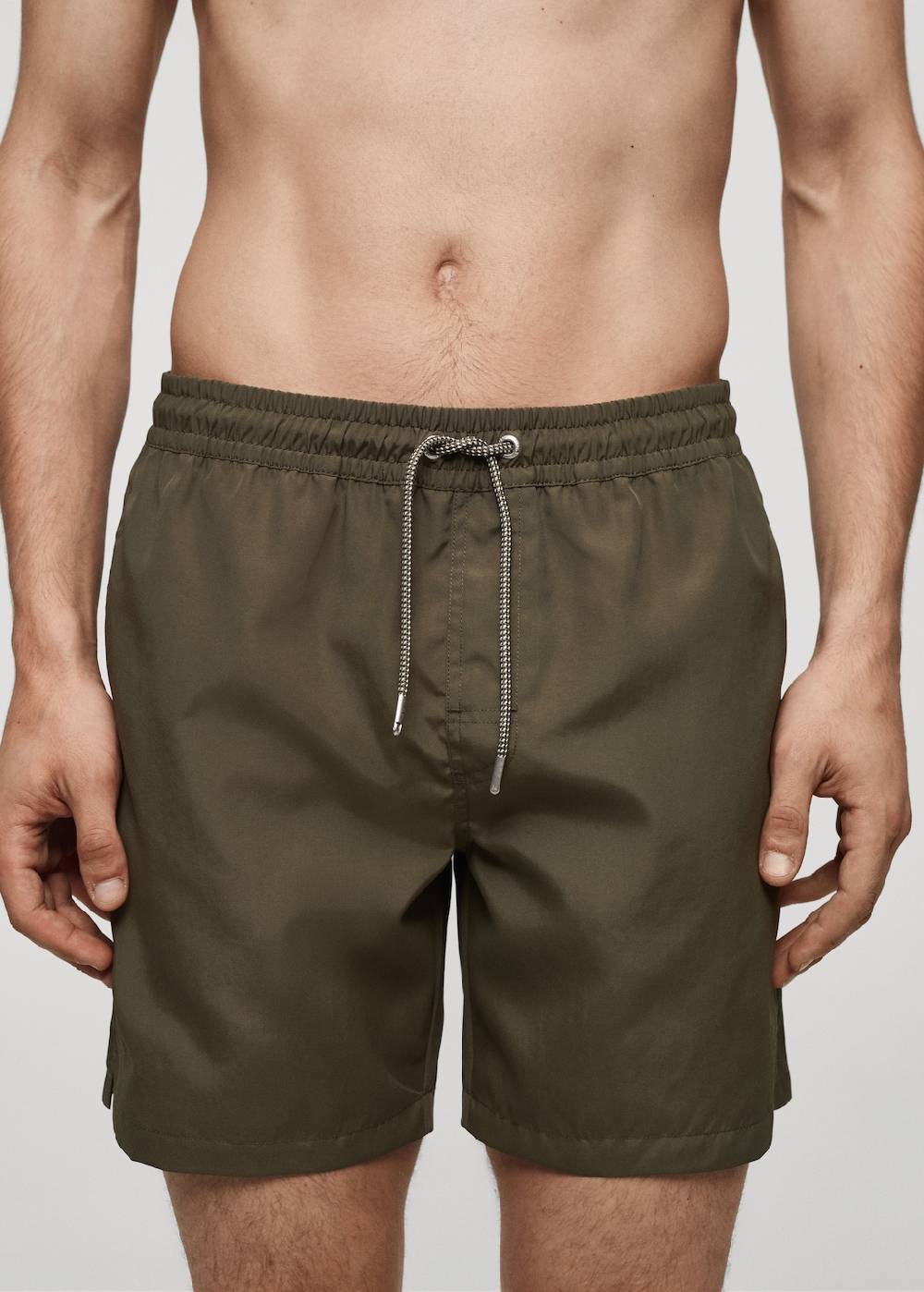 Mango Einfarbige Badeshorts mit Kordelzug Clearance-Verkauf