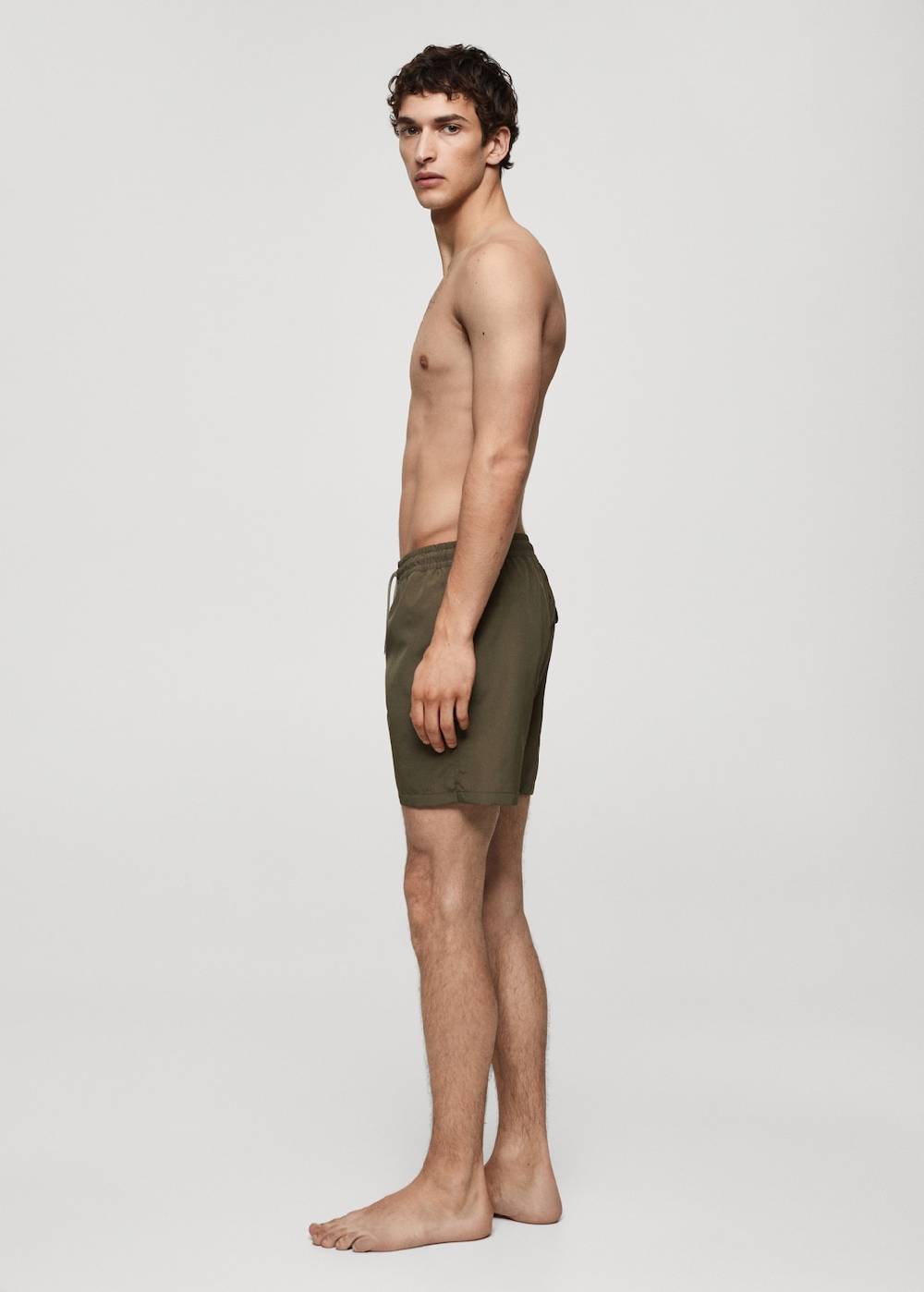 Mango Einfarbige Badeshorts mit Kordelzug Clearance-Verkauf