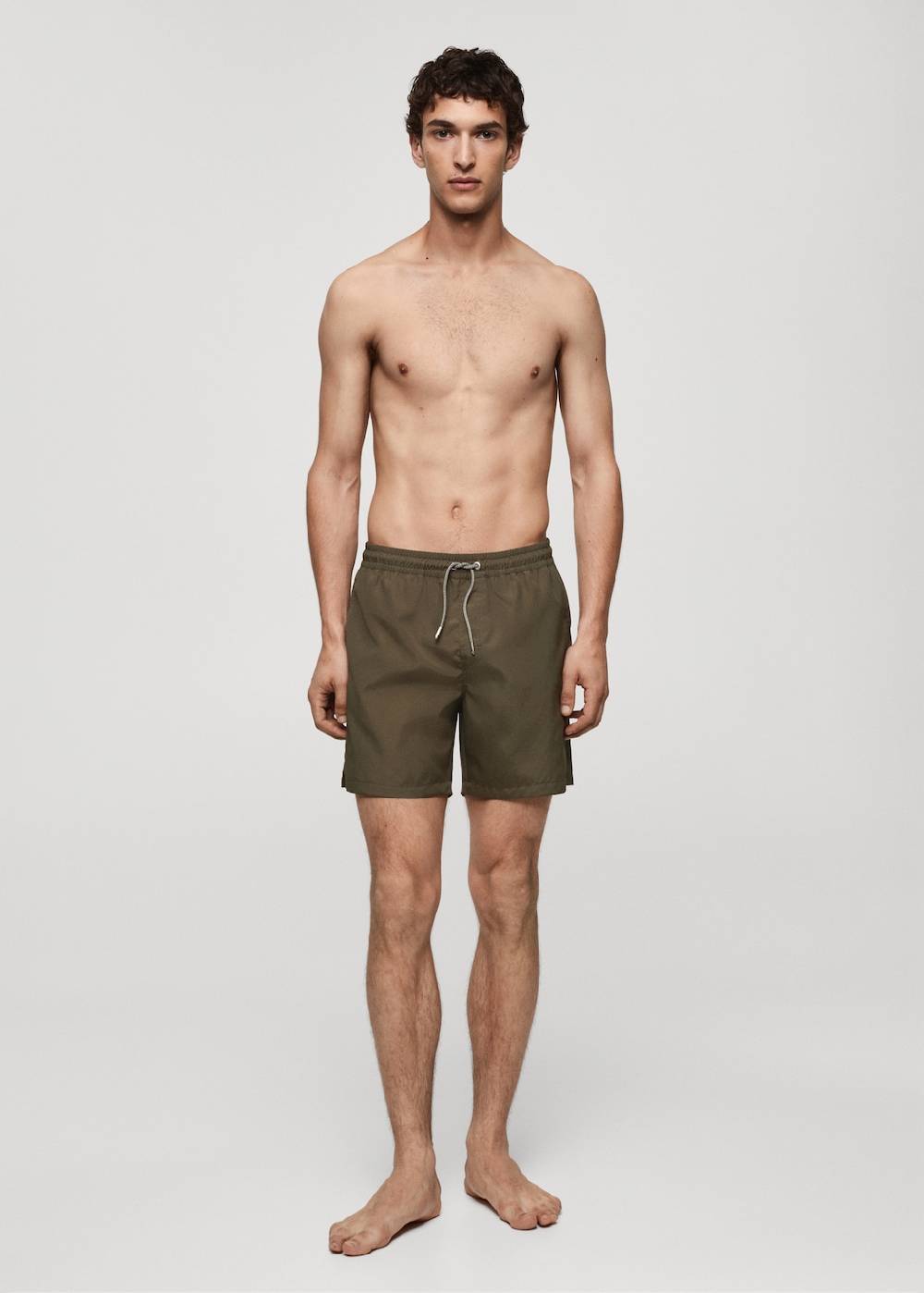 Mango Einfarbige Badeshorts mit Kordelzug Clearance-Verkauf