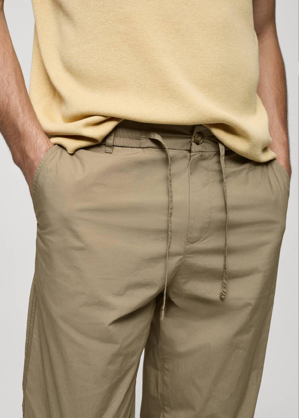 Mango Baumwollhose mit Kordel Begrenzt auf 3 Tage