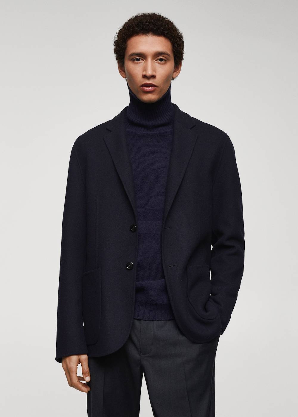 Mango Handmade Woll-Blazer Speichern exportieren