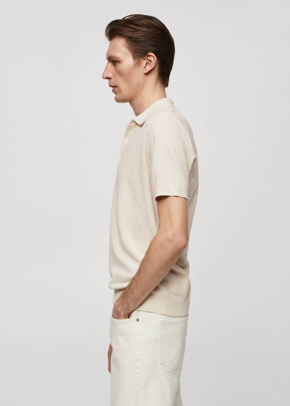 Mango Kurzärmliges Strick-Poloshirt zollfrei