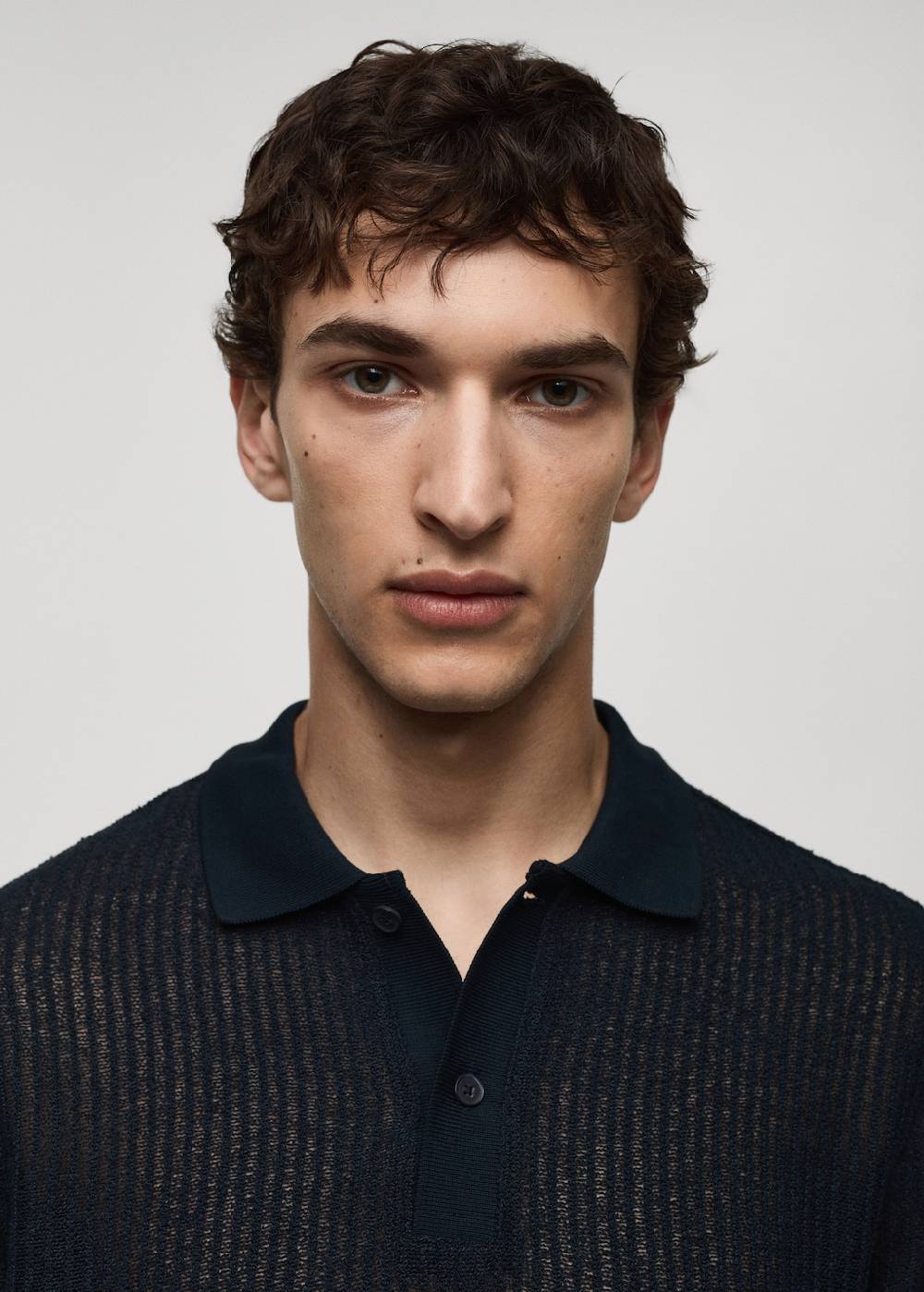 Mango Regular-Fit-Poloshirt mit Lochmuster Rabatte dieses Monats