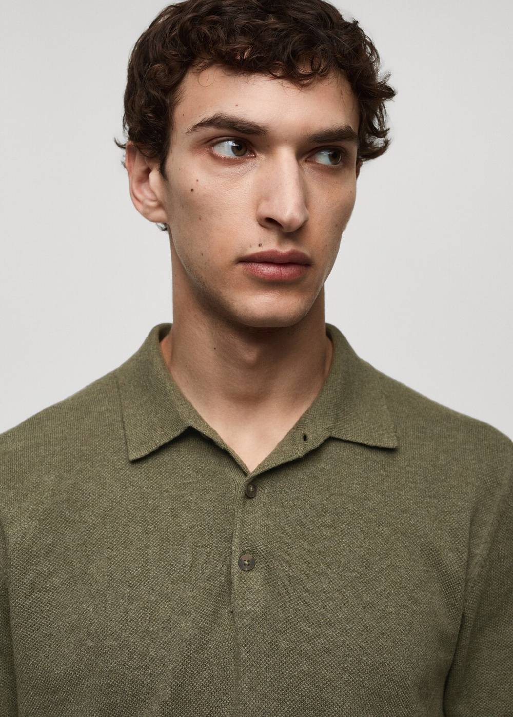 Mango Kurzärmliges Strick-Poloshirt Outlet