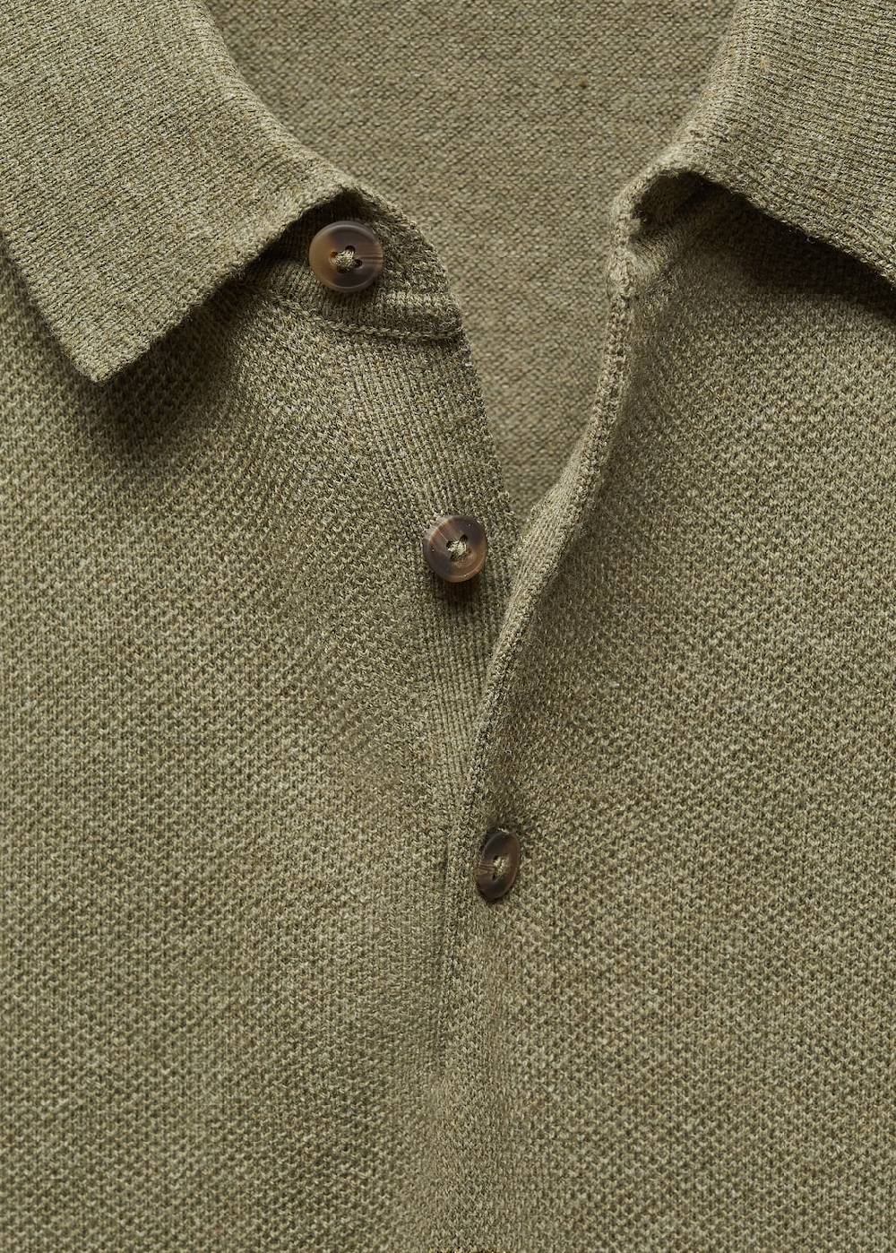 Mango Kurzärmliges Strick-Poloshirt Outlet