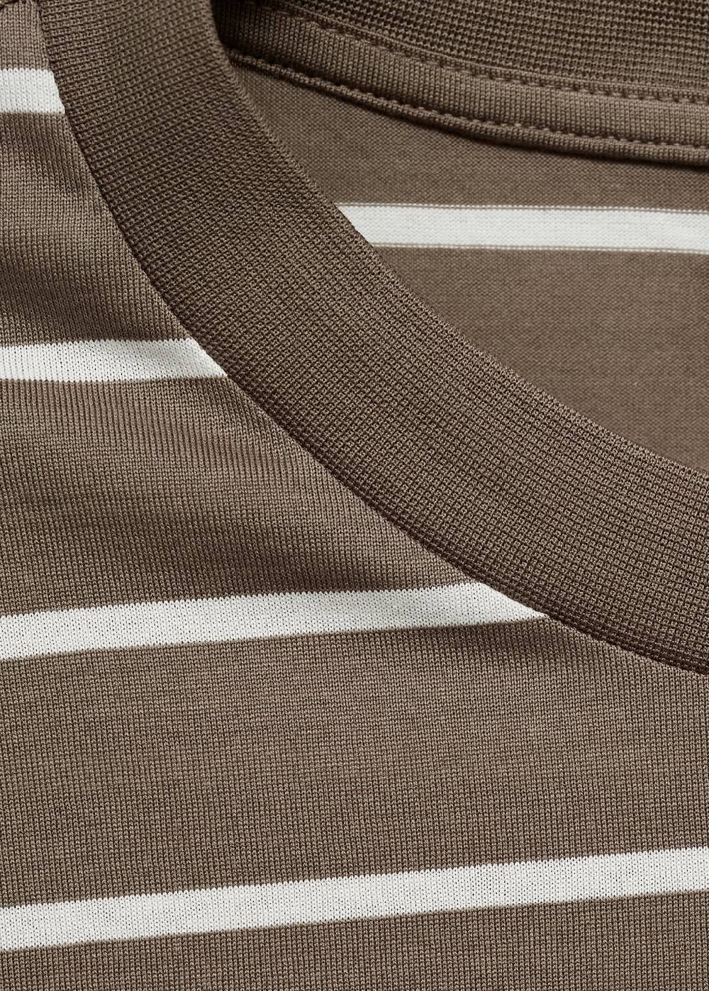 Mango Gestreiftes Baumwoll-Shirt Auslauf