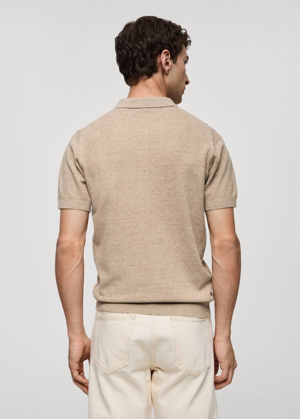 Mango Kurzärmliges Strick-Poloshirt Angebote