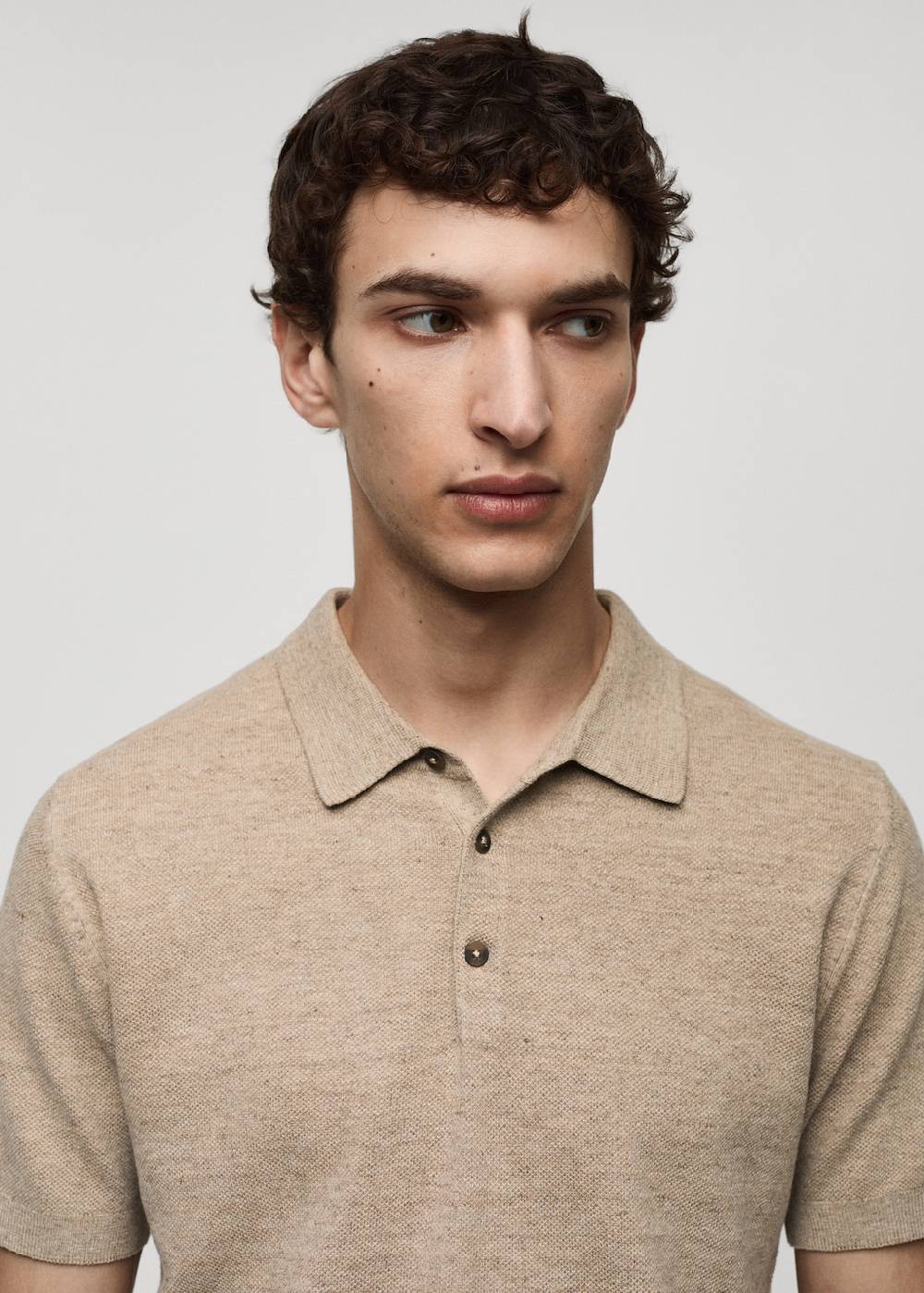 Mango Kurzärmliges Strick-Poloshirt Angebote