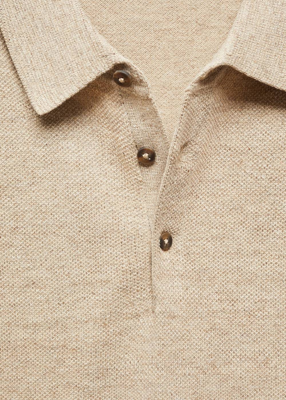 Mango Kurzärmliges Strick-Poloshirt Angebote