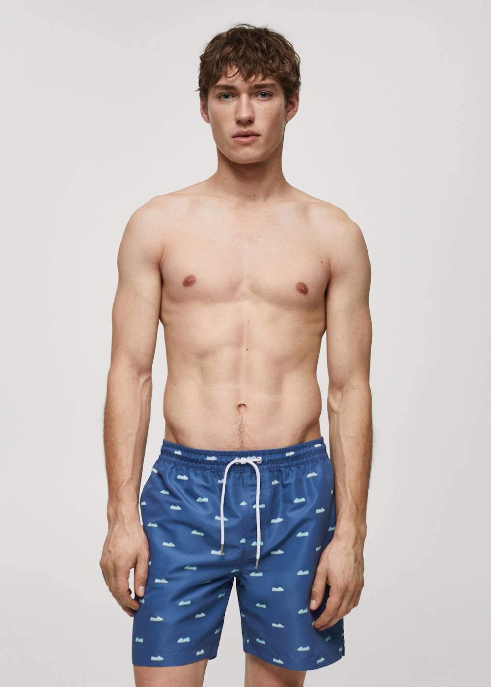 Mango Badeshorts mit Kordelzug und Espadrilles-Motiv Hotsell