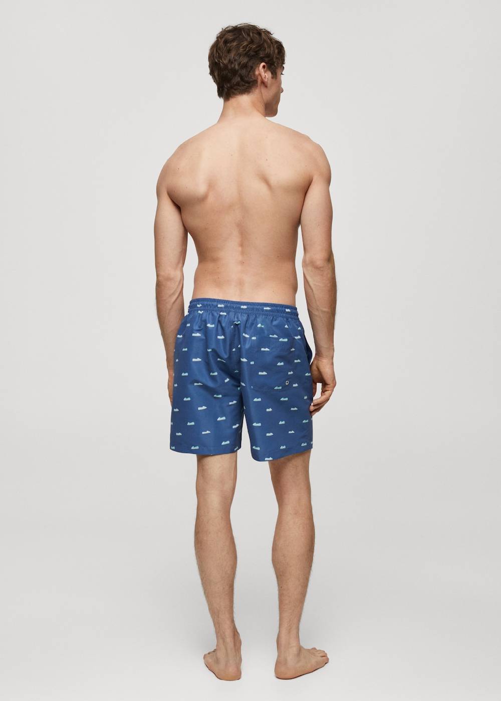Mango Badeshorts mit Kordelzug und Espadrilles-Motiv Hotsell