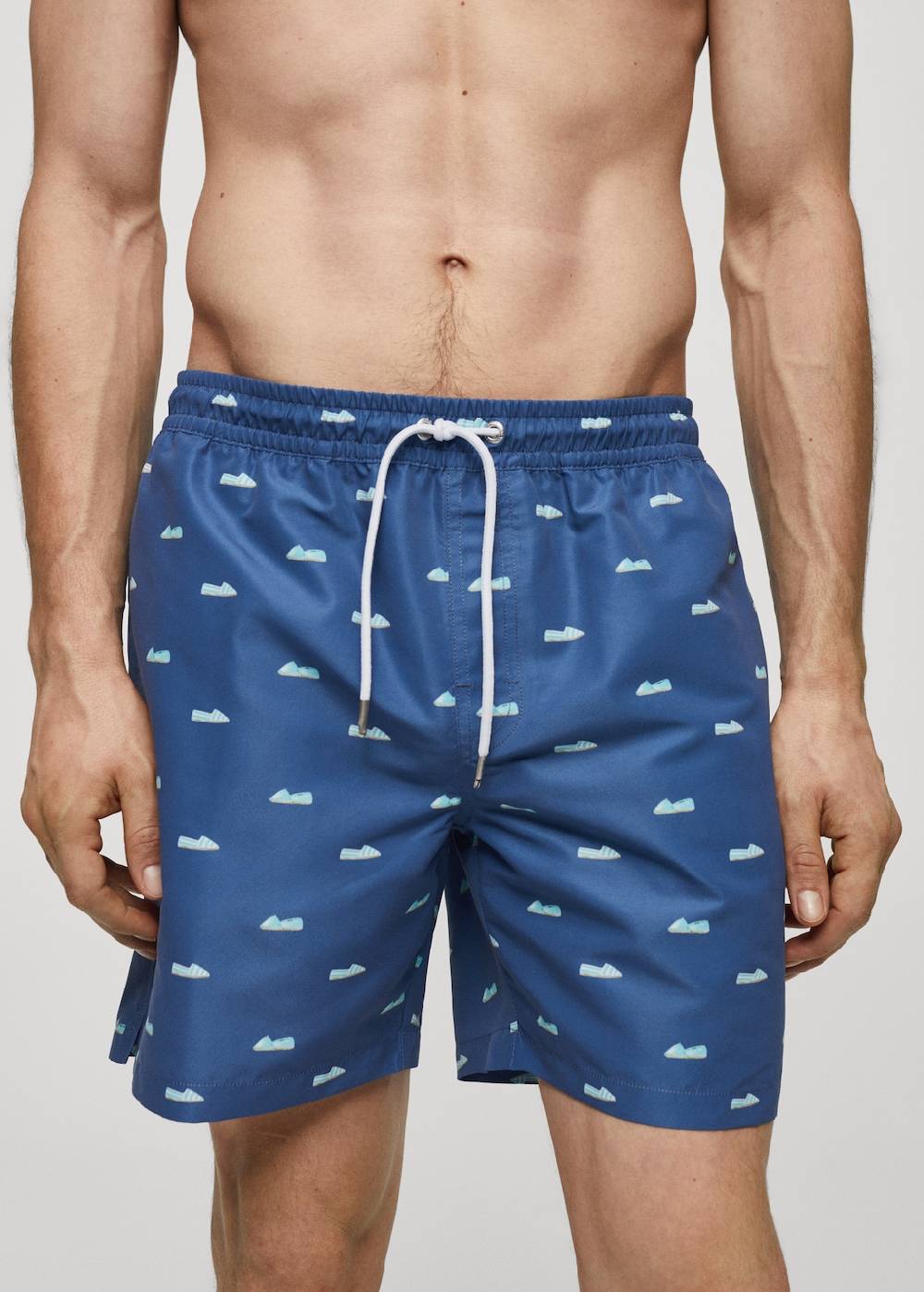 Mango Badeshorts mit Kordelzug und Espadrilles-Motiv Hotsell