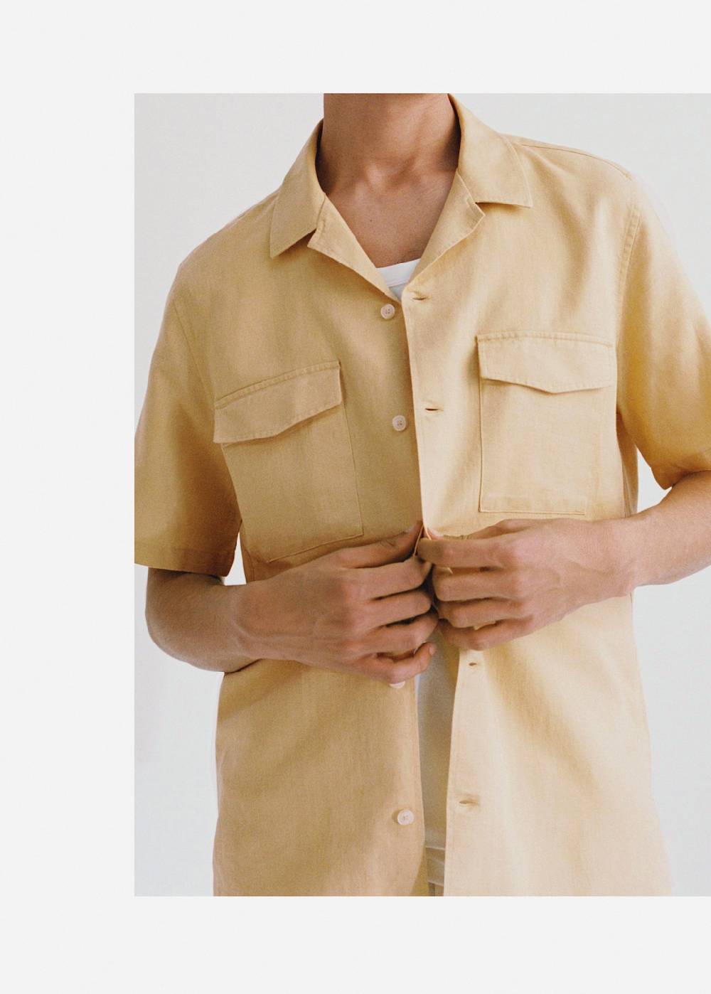 Mango Regular Fit-Hemd aus Leinen mit Baumwolle Limitierter Zeitrabatt