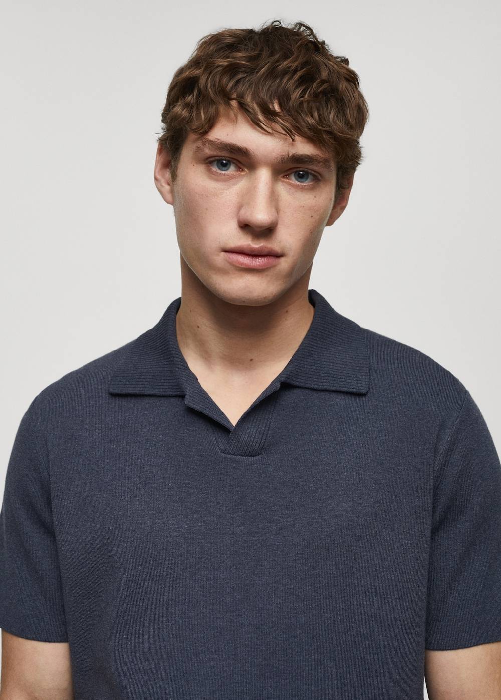 Mango Feinstrick-Poloshirt aus Baumwolle Saisonschlussverkauf