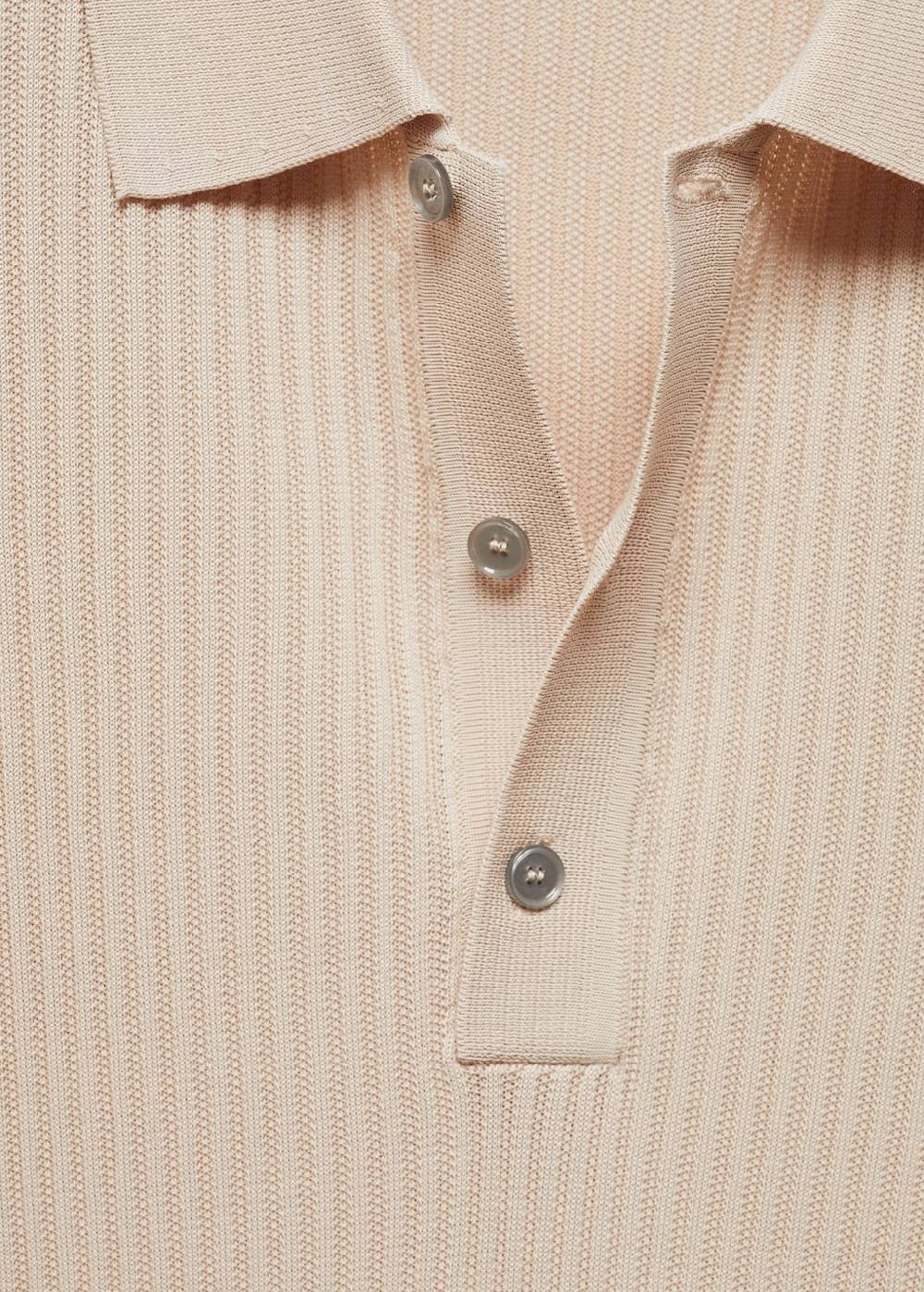 Mango Strick-Poloshirt aus Baumwolle Muttertagsangebot