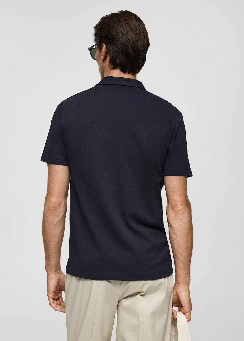 Mango Strukturiertes Slim-Fit-Poloshirt aus Baumwoll-Piqué Vatertagsangebot