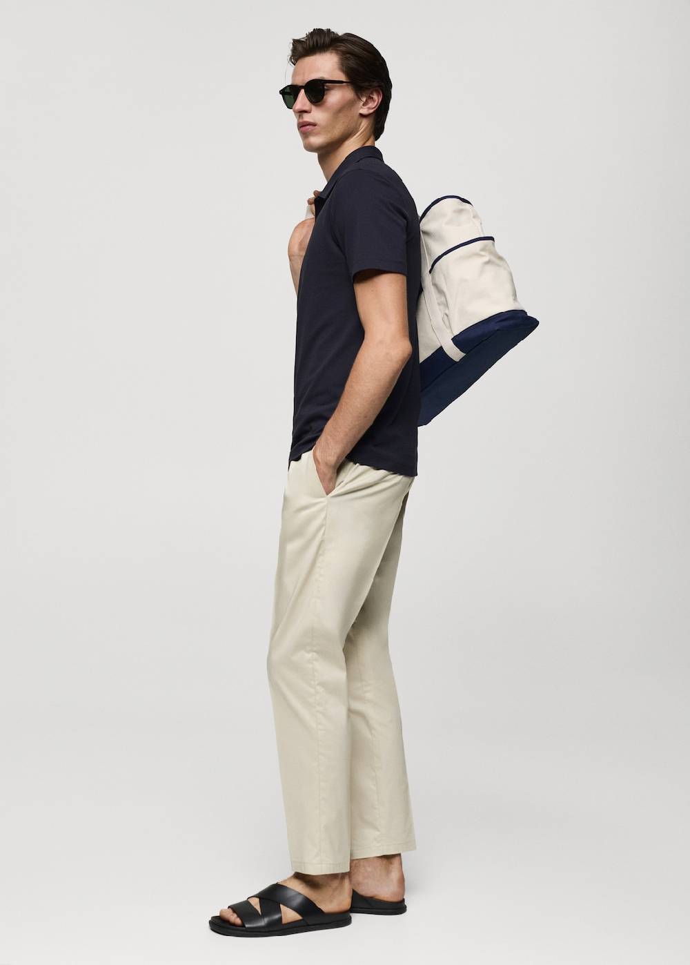 Mango Strukturiertes Slim-Fit-Poloshirt aus Baumwoll-Piqué Vatertagsangebot