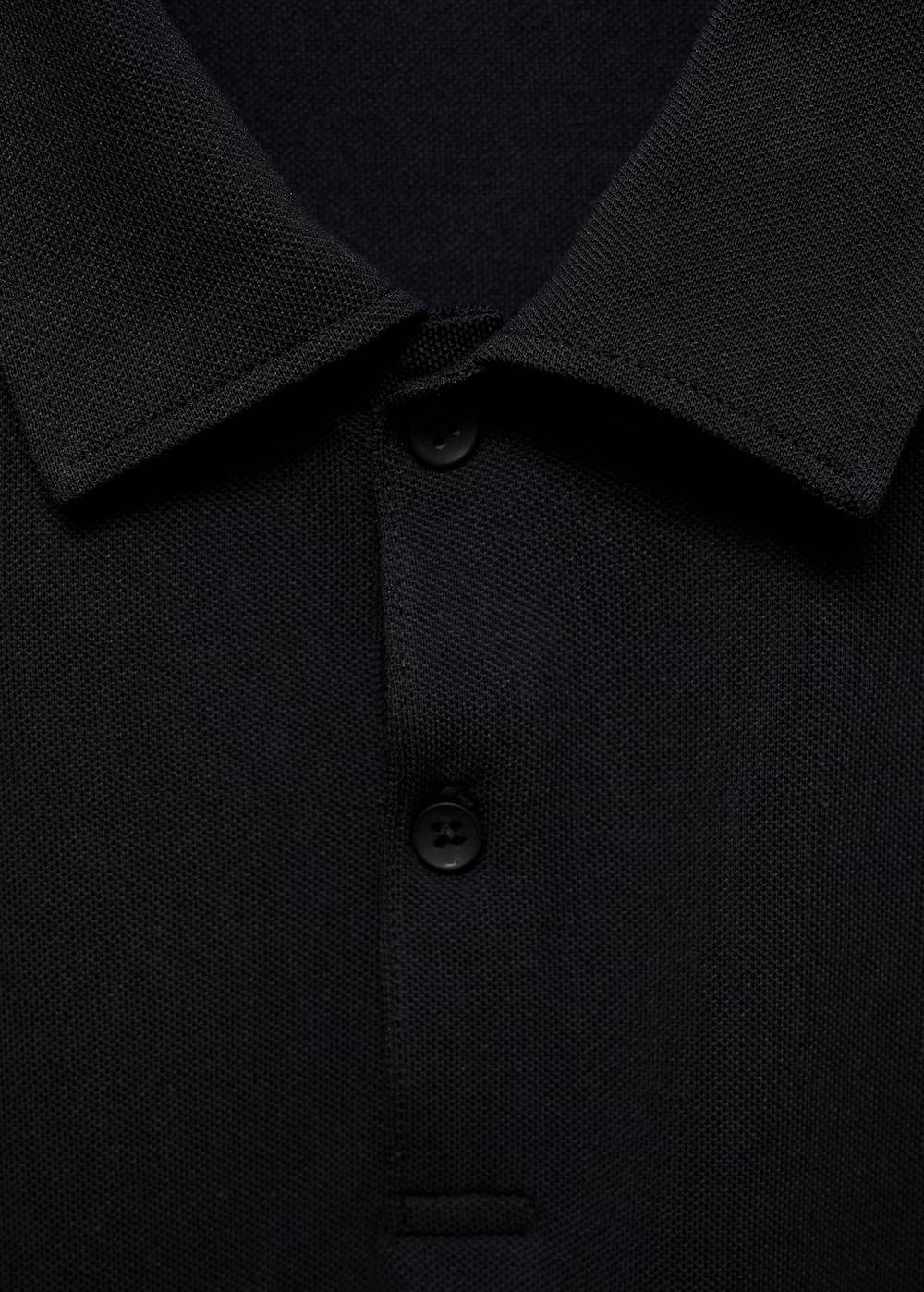 Mango Strukturiertes Slim-Fit-Poloshirt aus Baumwoll-Piqué Vatertagsangebot