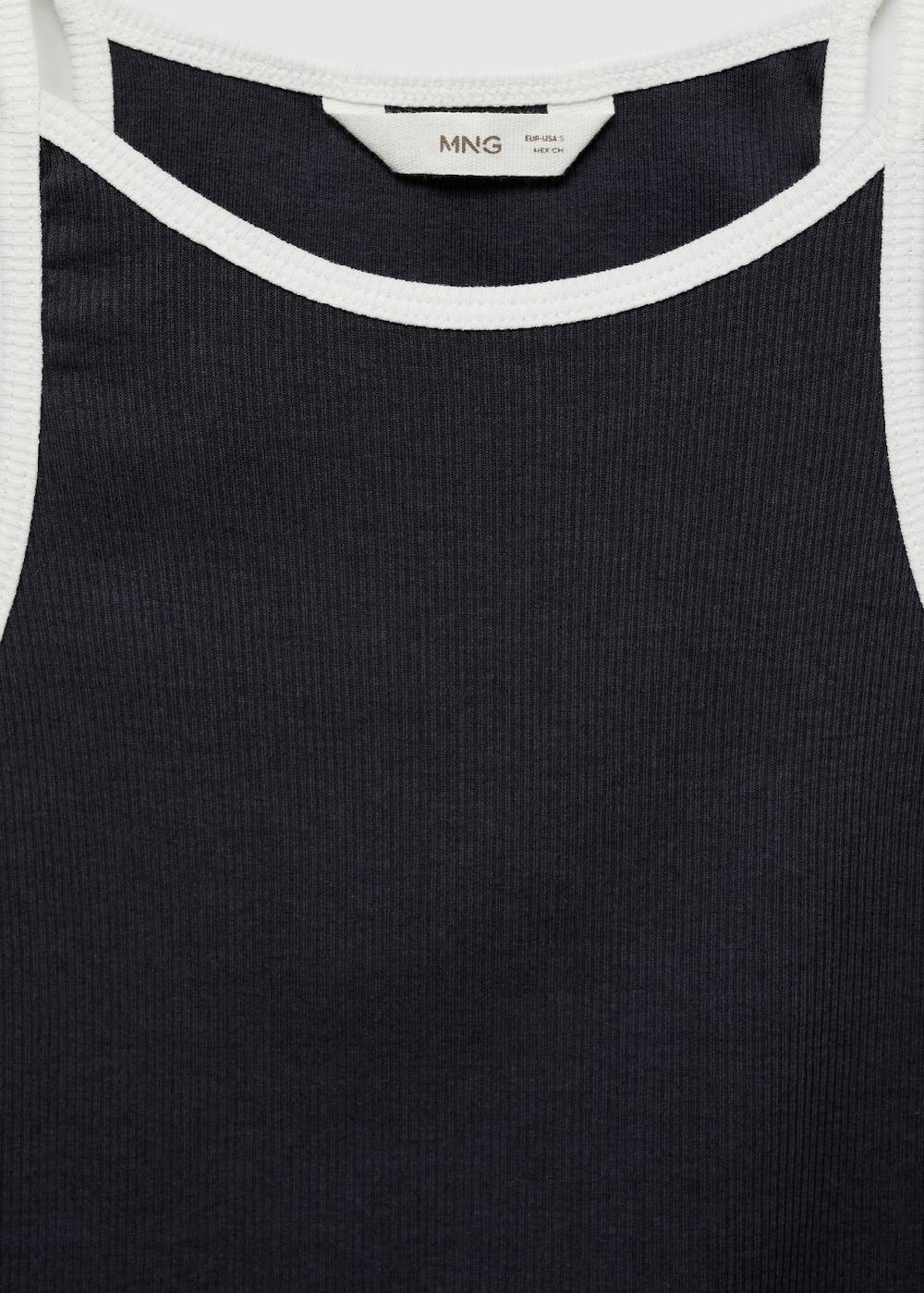 Mango Trägershirt aus Baumwolle Online Outlet