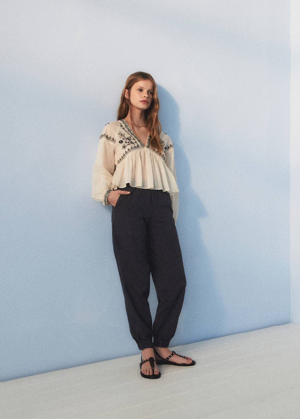 Mango Jogger-Hose aus Baumwolle Zeitlich begrenztes Angebot