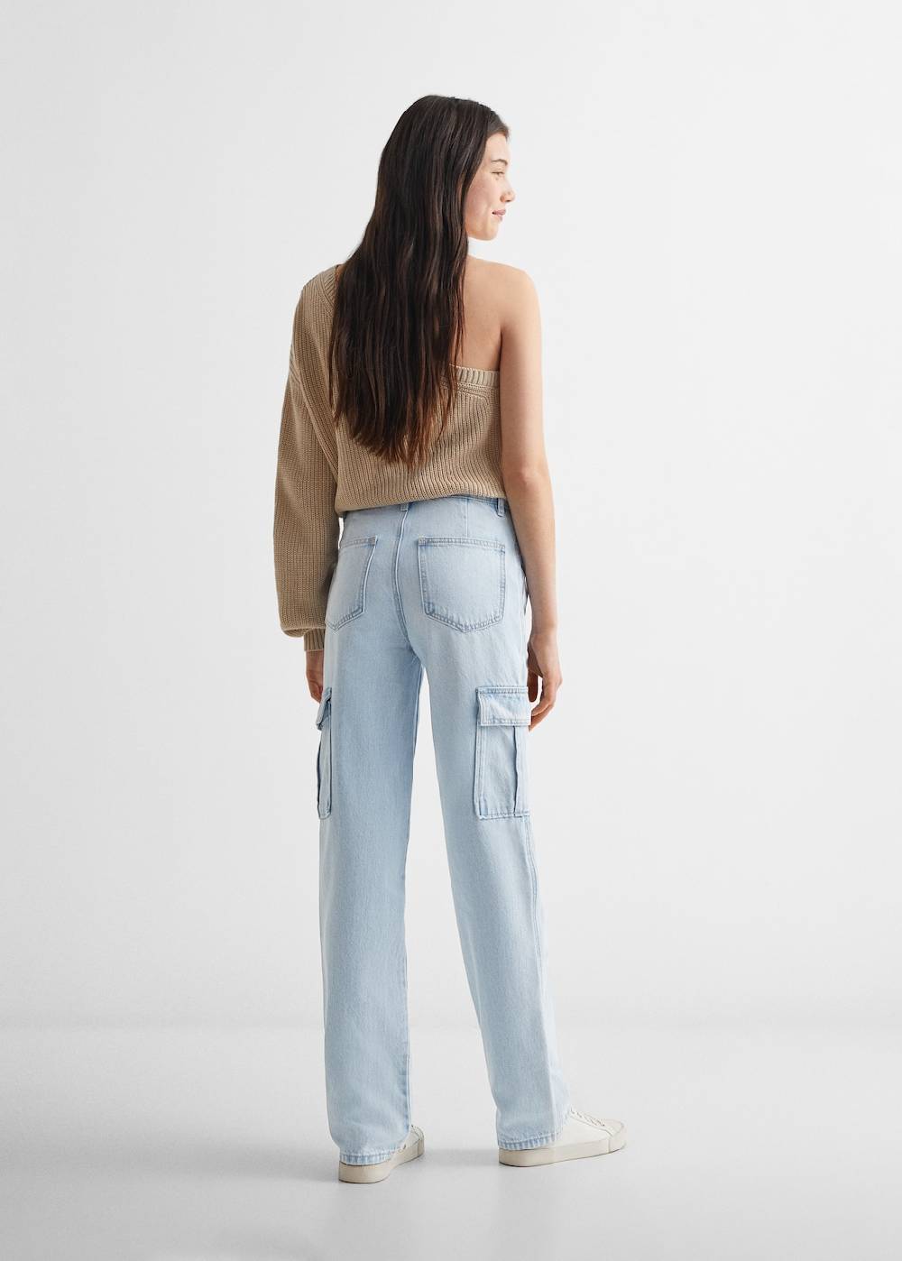 Mango Gerade Jeans im Cargo-Stil Exklusive Angebote