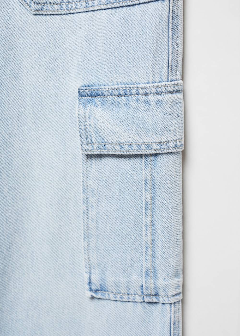 Mango Gerade Jeans im Cargo-Stil Exklusive Angebote