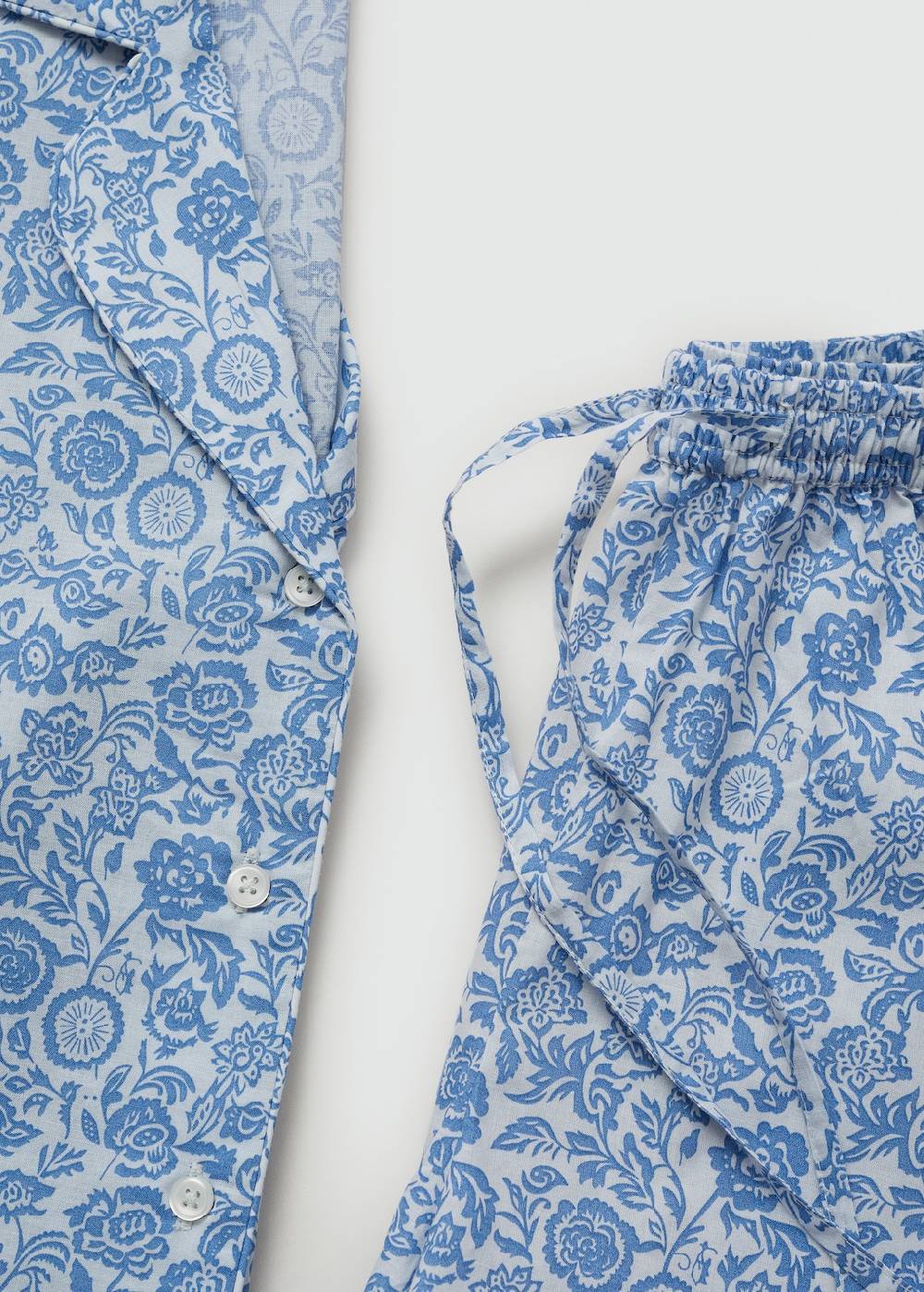 Mango Kurzer Print-Pyjama Große Rabatte
