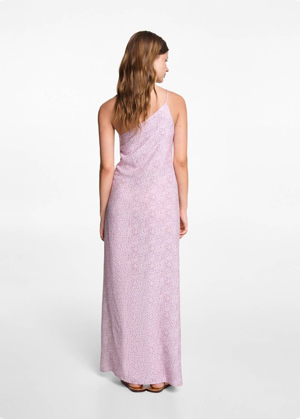 Mango Asymmetrisches Printkleid Räumungsverkauf