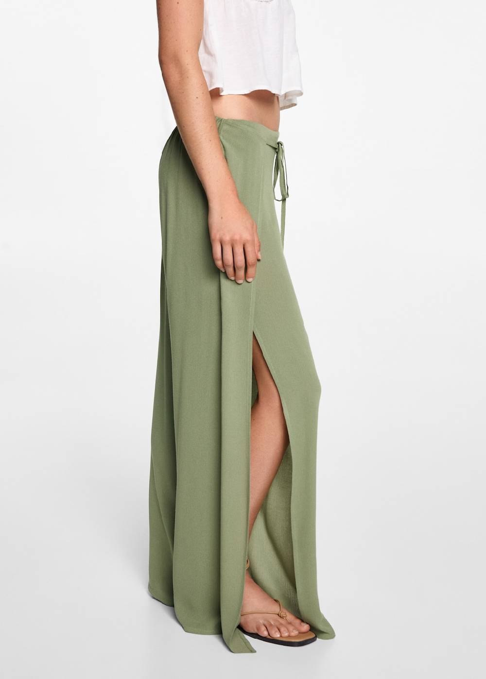 Mango Palazzo-Hose mit Schlitzen Riesige Ersparnisse