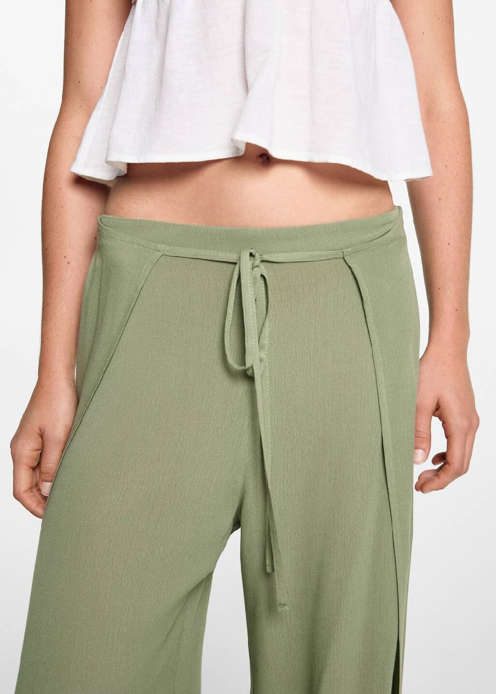 Mango Palazzo-Hose mit Schlitzen Riesige Ersparnisse