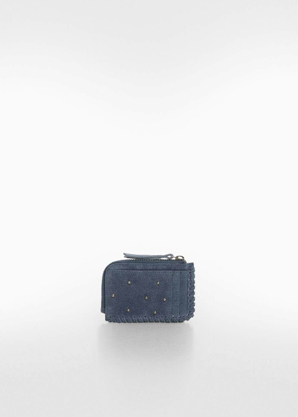 Mango Nietenverzierte Leder-Geldbörse Super Sparpreis