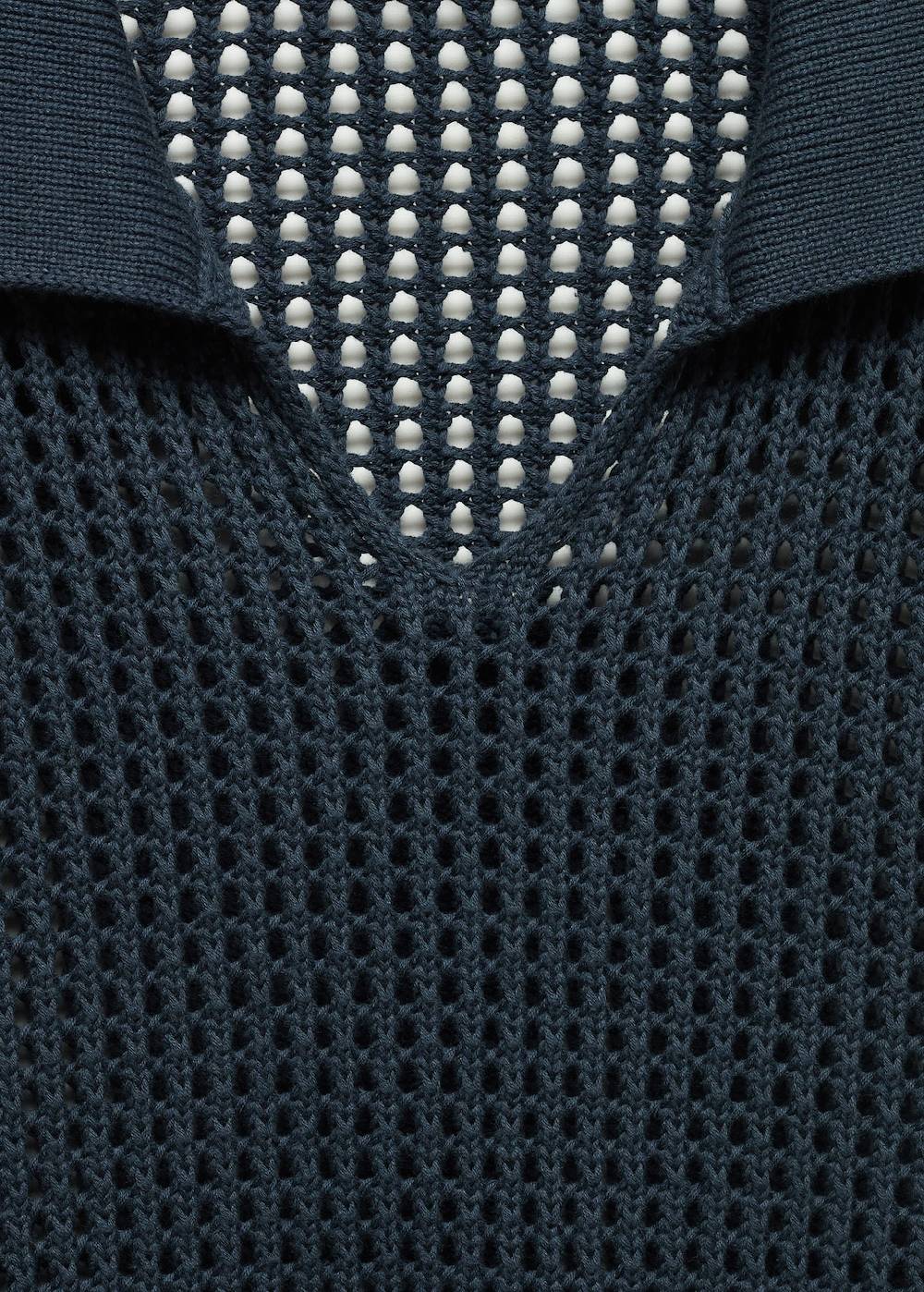 Mango Lochstrickpullover mit Polo-Kragen JETZT KAUFEN