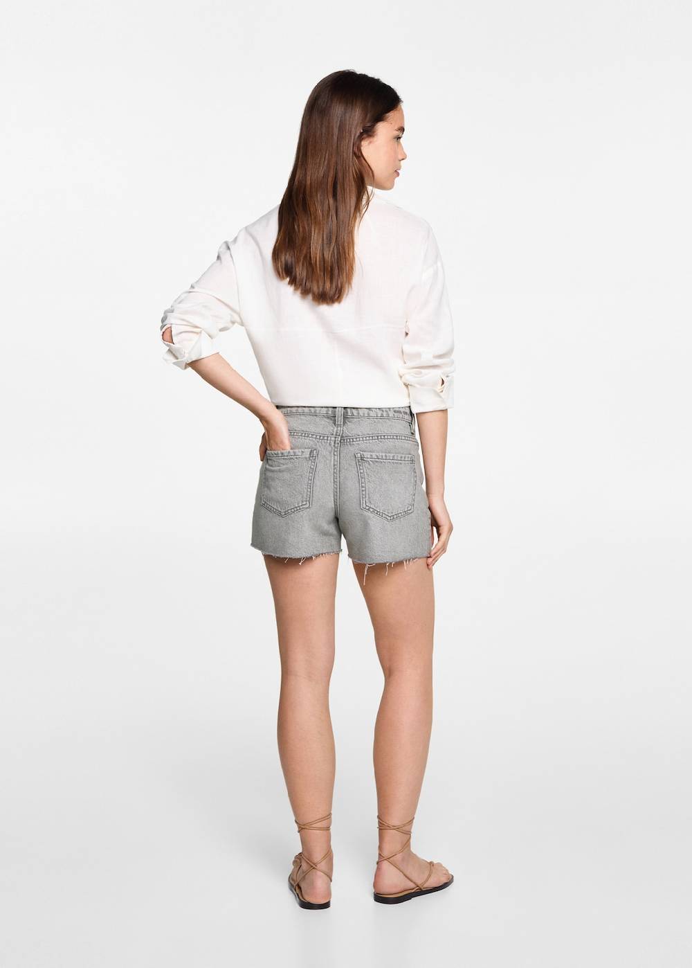 Mango Perlenbestickte Shorts Neueste Stile